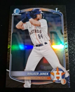 2025 BOWMAN CHROME PROSPECT REPTILLIAN REFRACTOR SP #BCP-15 WALKER JANEK HOUSTON - Picture 1 of 2