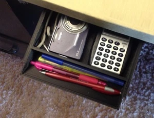 Small Under Desk Sliding Pencil Drawer Tray & Organizer - Free Shipping - Picture 1 of 3
