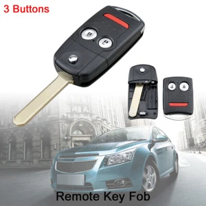 Replacement Remote Car Key Shell Fit for Honda Civic Accord Jazz w/ HON66 Blade - Picture 1 of 7