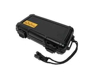 B02 - Humidor de viaje para carrito de cigarros - Tiene capacidad para 5 - plástico duro Herf negro - Imagen 1 de 5