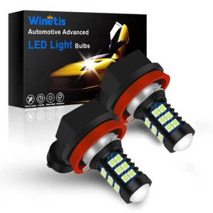 2PCS H11 H8 LED 8000K 30SMD Fog Light Driving Bulb Xenon Ice Blue for Chevrolet - Picture 1 of 8