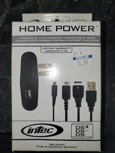 Intec Nintendo DS Home Power Gaming Cables Plug Charge Continuous Play NEW! - Picture 1 of 2