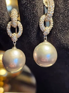 HONORA Cultured Pearl Drop Earrings, Sterling Silver, 925 - Picture 1 of 10