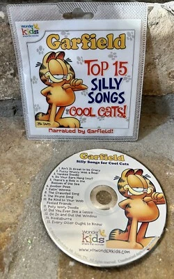 GARFIELD - Top 15 Silly Songs For Cool Cats CD, Kid’s Music, 2007, Wonder Kids - Image 1 of 4