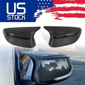 Tapa de cubierta de espejo lateral estilo M3 de fibra de carbono real 3D para Infiniti Q50 2014-2024 ` - Imagen 1 de 14