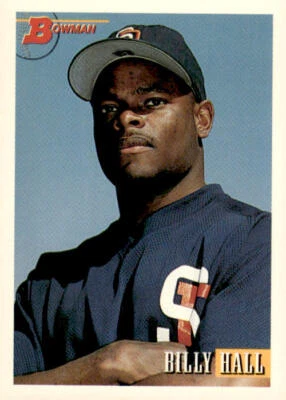 1993 Bowman #306 Billy Hall Rookie San Diego Padres - Image 1 of 2