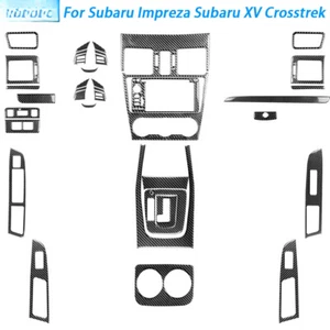 Carbon Fiber Car For Subaru Impreza XV Crosstrek 2012-2014 Gear Panel Instrument - Picture 1 of 56