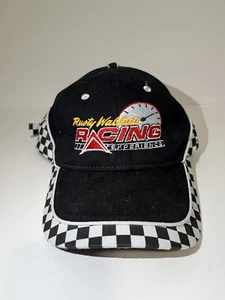 Rusty Wallace Racing Experience Adjustable Black/Checkered Hat, Cap, NASCAR OTTO - Bild 1 von 8