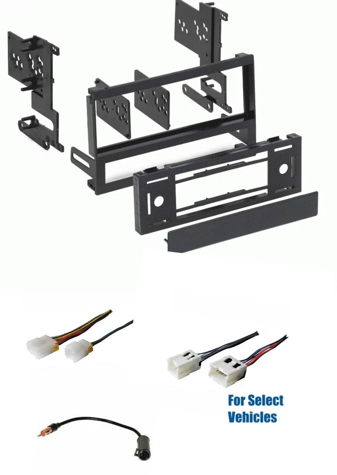 Kit de tablero de radio estéreo de auto Din único montaje ecualizador de cable para Nissan Altima 1993-2001 Foto 1 de 1