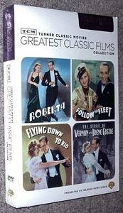 Astaire & Rogers DVD Roberta/Follow Fleet/Vernon Irene Castle/Flying Rio TCM NEW - Picture 1 of 3