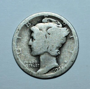 158x. A 1921 P MERCURY DIME IN AS SHOWN CONDITION. SILVER. BETTER DATE - Picture 1 of 2