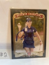 LPGA Natalie Gulbis Hand Signed autographed golf card 2012 SI swimsuit model 