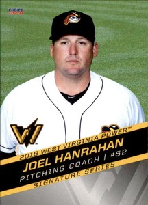 2018 West Virginia Power Choice #29 Joel Hanrahan Des Moines Iowa Baseball Card