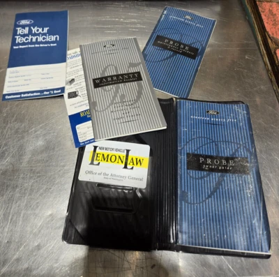 95 FORD PROBE GT MANUAL PROPIETARIO DE FÁBRICA FOLLETO BOLSA GARANTÍA LIBROS DISTRIBUIDOR Foto 1 de 3