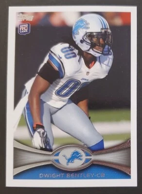 2012 Topps #318 Dwight Bentley RC Louisiana/ LIONS CB Rookie football card NM/MT - Image 1 of 2