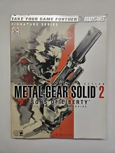 Metal Gear Solid 2: Sons of Liberty Official Strategy Guide Brady Games w/Poster - Picture 1 of 6