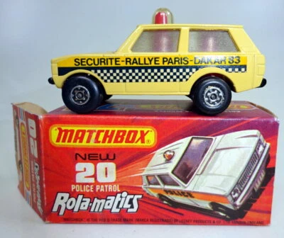 Matchbox Superfast Nr.20B Police Patrol beige "Paris-Dakar '83" Sondermodell top - Bild 1 von 4
