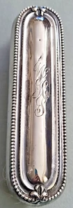 Antique International Silver sterling & horse hair oval clothes or shoe brush - Picture 1 of 18