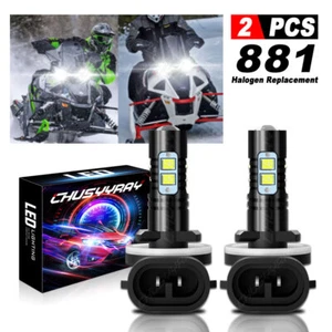 2PCS 200W LED Headlight Bulbs For Arctic Cat F7 Firecat 700 2003 2004 2005 2006 - Picture 1 of 11