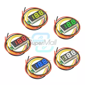 0.28" DC LED Voltmeter Digital Display Voltage VOLT METER 12V 24V Multicolor - Picture 1 of 51