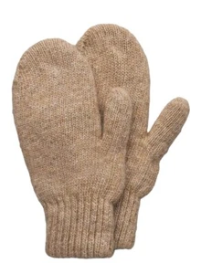 5 paquetes de guantes de lana beige para adultos - Imagen 1 de 5