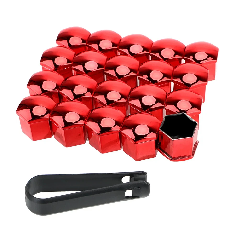 Red Wheel Nut Bolt Covers for Rolls Royce Ghost 2010-2020 - Image 1 of 1