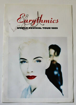 EURYTHMICS dave Stewart signed tour program cover 1989 Revival - Image 1 of 4