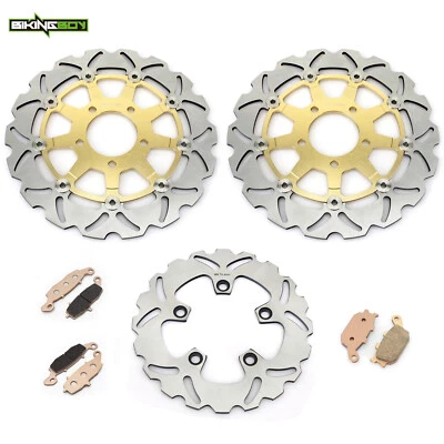 Rotores de freno delanteros traseros pastillas de discos para Suzuki SV650S 2003-2015 SV 650 10 09 08 Foto 1 de 4