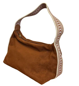 Shiraleah Purse Handbag Decorative Strap Caramel Brown Zip Closure Boho - Picture 1 of 20