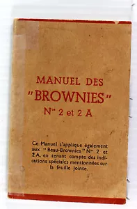 Original Kodak Brownie No. 2, No. 2A & Beau Brownie Instruction Manual-French - Picture 1 of 1