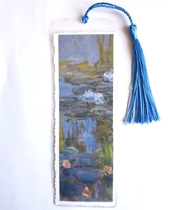 Marcador de Arte Nenúfares Monet Estanque Floral Rural Pintura Regalo x Su Mujer Hombre - Imagen 1 de 2