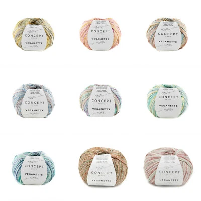 CONCEPT BY KATIA - VEGANETTE - Garn - 50g - LL 140m - (9,90€/100g)