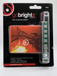 Brightz Red LED Bicycle Light Beam with 1-Constant & 3-Flash Mode Settings New - Picture 1 of 6