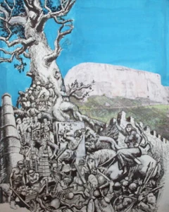 Figuras de paisaje impresión artística surrealista - Imagen 1 de 10