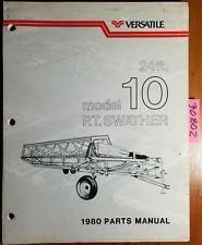 Versatile 10 PT Swather 24 Foot Parts Book Catalog Manual 1980 PU3042 11/79