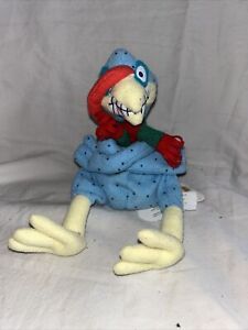 1998 Vintage New Meanies Shocking Stuffer Cold Turkey Beanie Plush With Tags Toy
