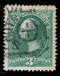 MOMEN: US STAMPS #207 FANCY CANCEL USED XF PF CERT LOT #89113 - Picture 1 of 3