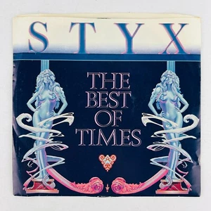 Styx – The Best Of Times / Lights 45RPM Single Record 7" Vinyl Single 45 RPM - Picture 1 of 4