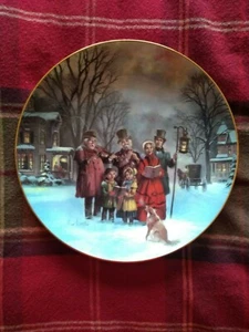 WS GEORGE LLOYD GARRISON WEIHNACHTEN WANDTELLER 1991 THE CAROLLERS SEHR GUTER ZUSTAND LIMITIERTE AUFLAGE - Bild 1 von 2