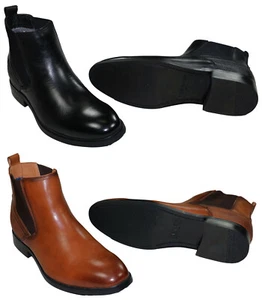 Steve Madden Afinity Collection Herren Chelsea Stiefel aus echtem Leder Neu im Karton - Bild 1 von 3