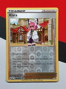 Klara Trainer Reverse Holo 145/198 Chilling Reign Pokemon PACKFRISCH - Bild 1 von 2