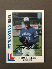 Toronto Blue Jays TOM GILLES autographed 1989 Best Knoxville Blue Jays