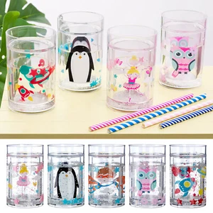 Mimo Kids Plastic Drinking Cups Baby Girls Boys Tumbler Water Drinks Mug 200ml - Picture 1 of 12