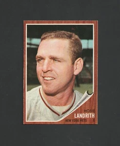 1962 Topps Hobie Landrith #279 ~ Sharp NM Card ~ 1st Year NY Mets - Picture 1 of 2