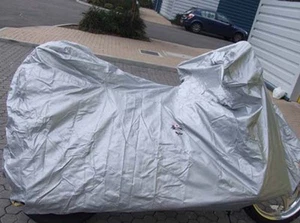190T Terylene Water Resistant Cloth Motorbike Cover 4 Cruiser/Sports Bikes-4053 - Picture 1 of 3