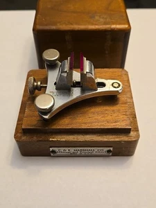 Vintage C&E Marshall WATCH-CRAFT Watchmaker Poising Tool Vise Jeweler In Box - Picture 1 of 9