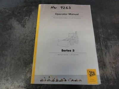 Retroescavadeira JCB Series 3 manual do operador 9801/5397 - Imagem 1 de 4