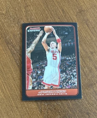 Jason Kidd 2006-07 Bowman Cromo #60 New Jersey Nets Mavericks Cal Bears Salón de la fama Foto 1 de 2