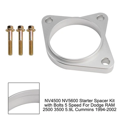 NV4500 NV5600 Starter Spacer Kit with Bolts 5 Speed For Dodge RAM 2500 3500 5.9L - Image 1 of 4