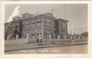 MEXICO - SONORA - NOGALES, SCHOOL HOUSE, REAL PHOTO - Imagen 1 de 2